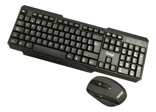 Mouse y teclado Global inalambrico KMG20BKCOMBOWLS