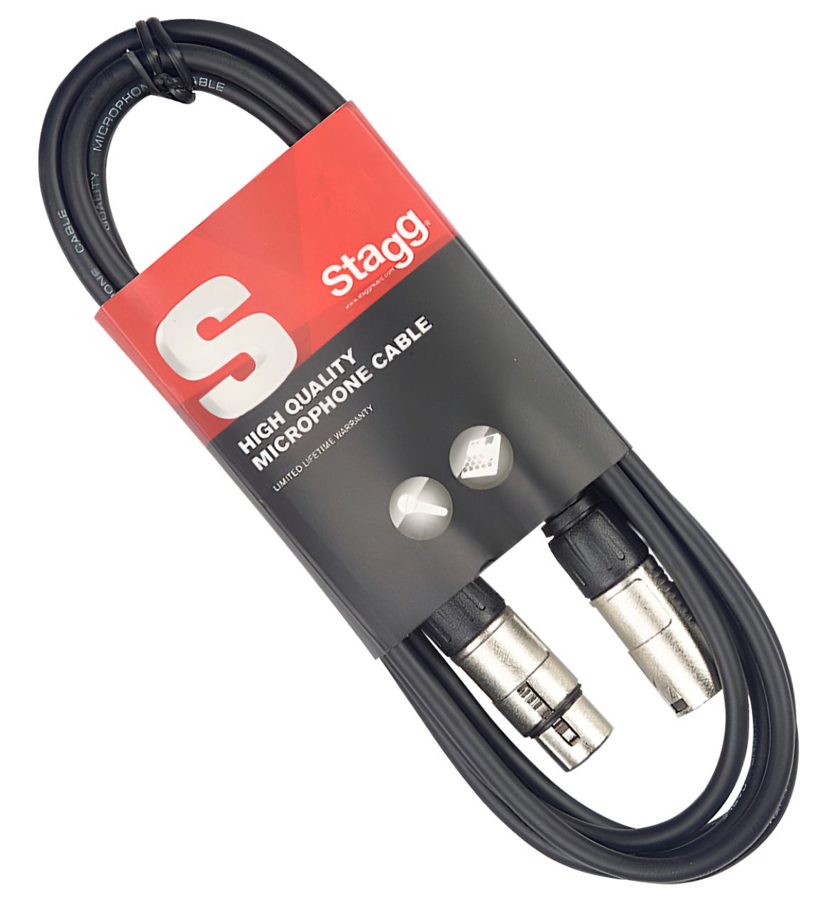 Cable canon-canon 3 mts STAGG ficha metal