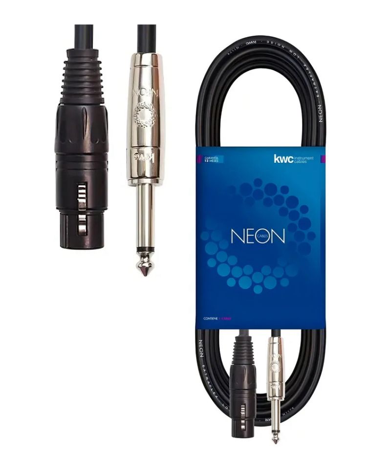 Cable Canon-Plug 6 Mts Neon