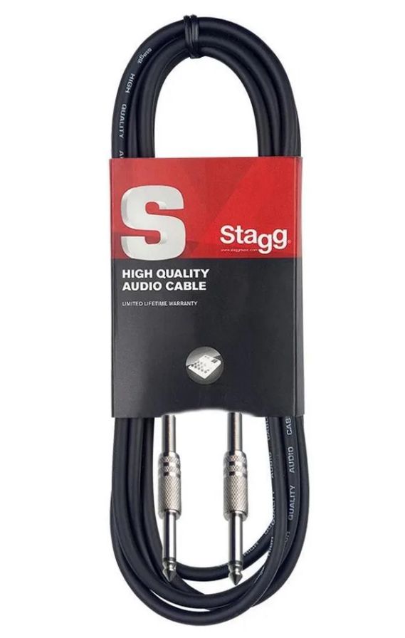 Cable plug-plug STAGG FICHA METAL 10mts