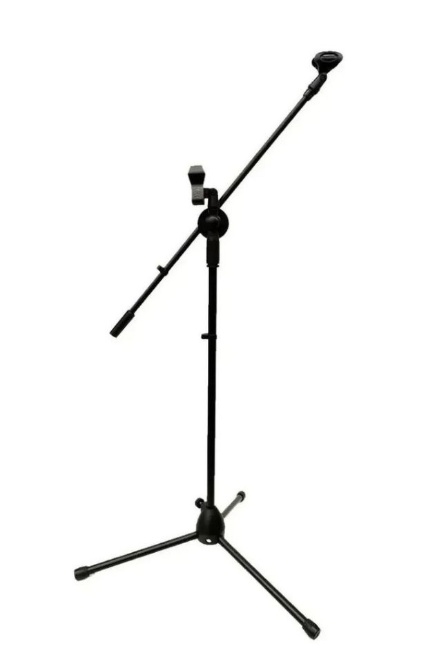 Pie para micrófono doble pipeta