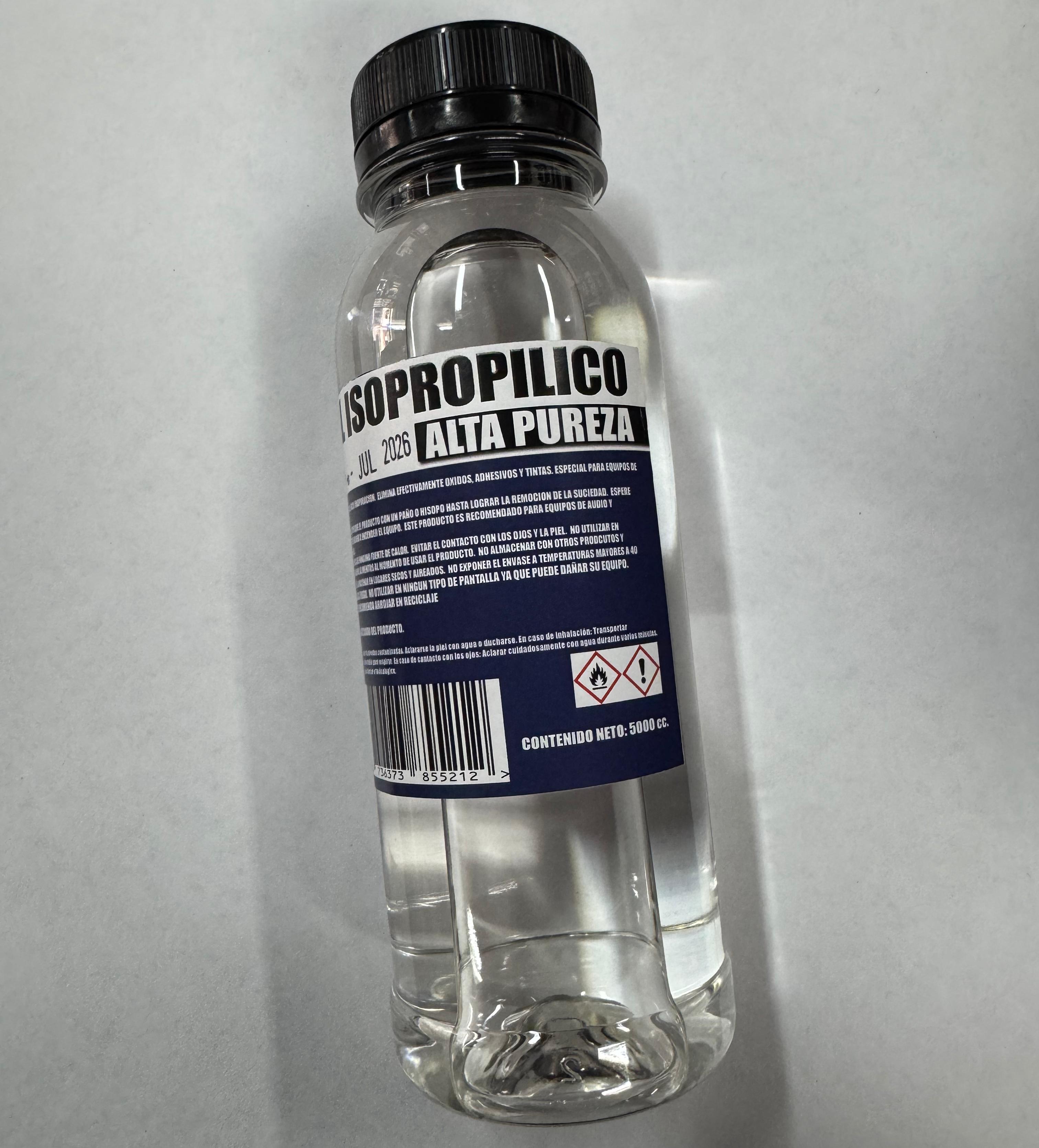 Alcohol isopropilico 5000 cc