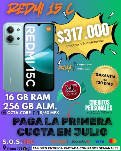 REDMI 15C - 16GB/256GB