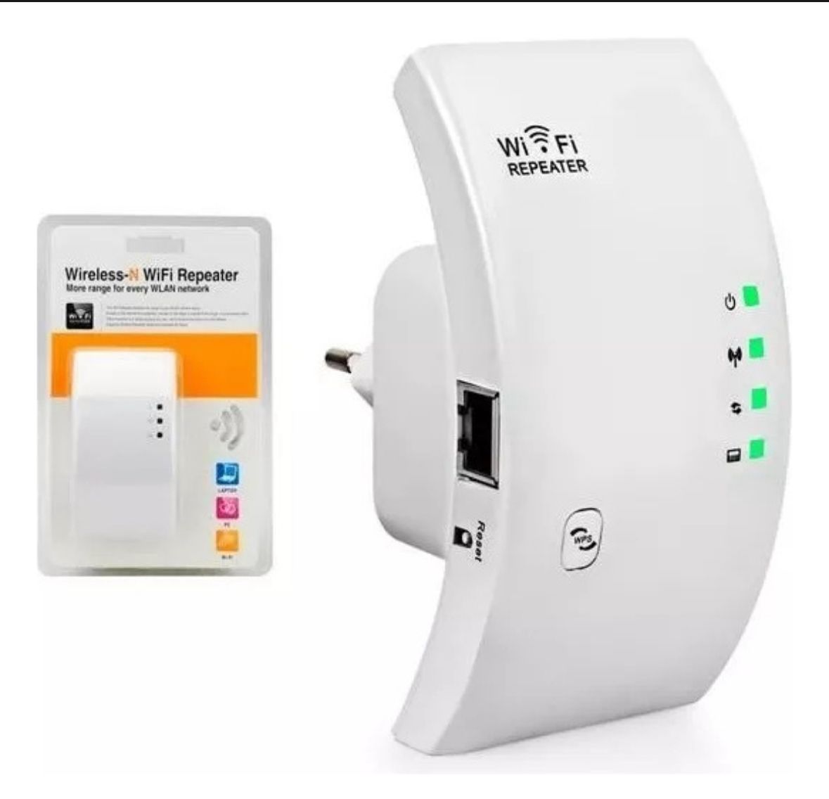 Repetidor WiFi curvo wireless N